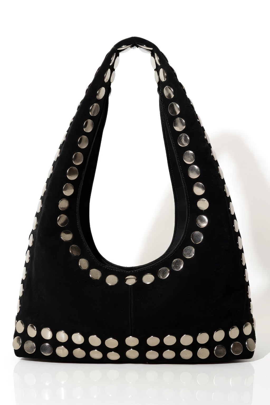 SMALL BLACK SUEDE STUDS